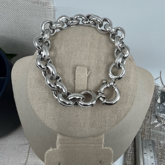 Vintage Milor Italy Epiphany 925 Sterling Silver Chain Bracelet - Picture 12 of 14